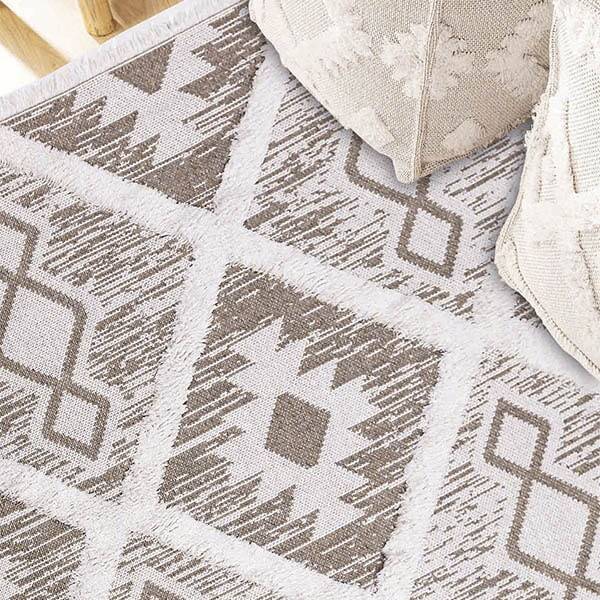 Moroccotton Krem Halı 22265A - 3