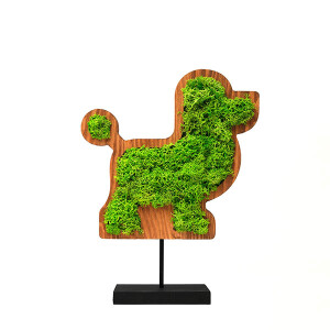 Mossy Dog Yosunlu Dekoratif Obje - TepeHome
