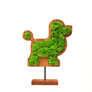 Mossy Dog Yosunlu Dekoratif Obje - TepeHome