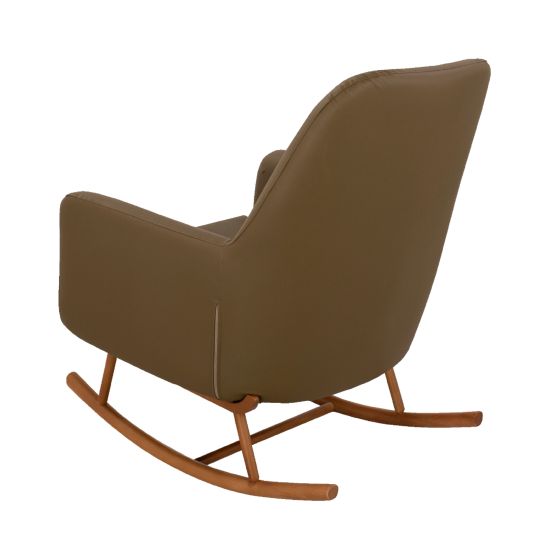 Myruf Sallanan Koltuk Koyu Yeşil Deri Mart21Mobilya, tek çekim için