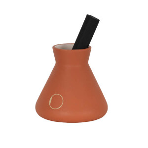 Mystique Amber Koku Seti Terracotta - TepeHome