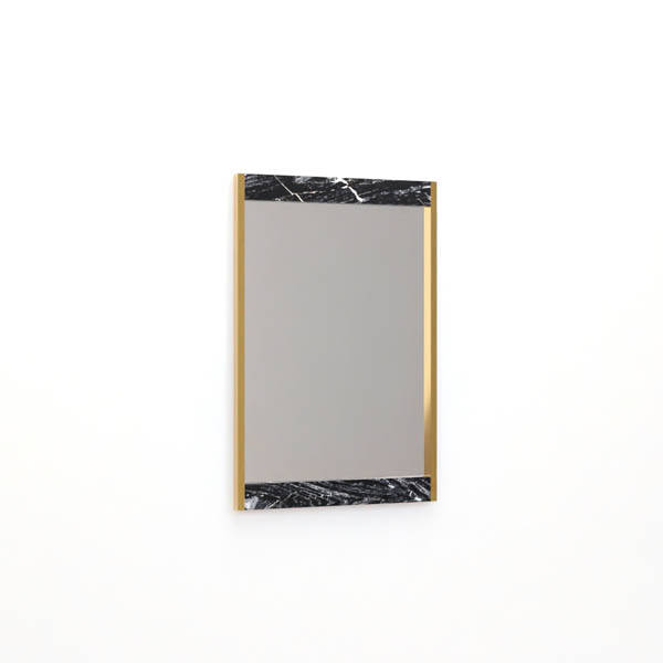 Nebra Siyah Mermer Dekoratif Ayna - 4
