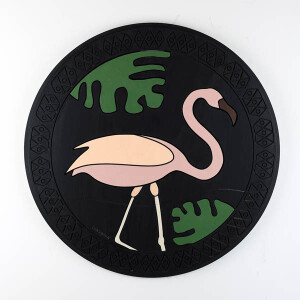 Noble Flamingo Ahşap Tablo - 1