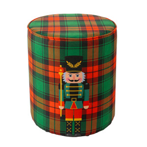 Nutcracker Ekose Puf - TepeHome