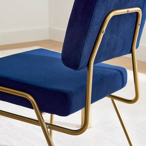 Onaf Gold Ayaklı Lacivert Sandalye - 4
