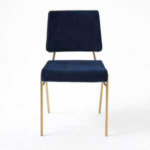 Onaf Gold Ayaklı Lacivert Sandalye - 1