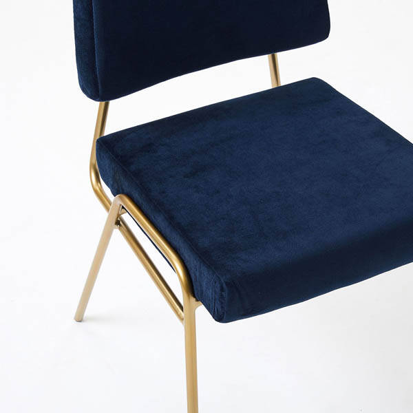 Onaf Gold Ayaklı Lacivert Sandalye - 6