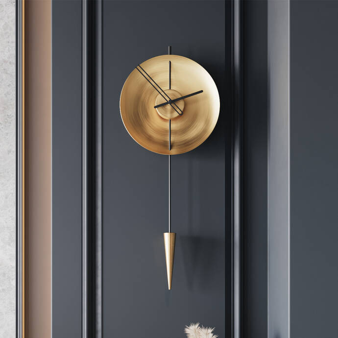Orbiteskitmegold Dekoratif Duvar Saati - 2