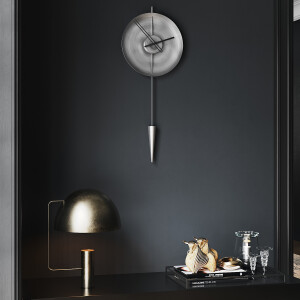 Orbiteskitmesilver Duvar Saati - TepeHome (1)