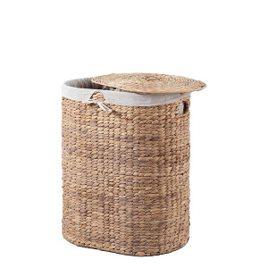 Oval Naturel Çamaşır Sepet Küçük - TepeHome