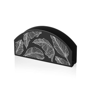 Peçetelik Siyah 16 x 8 Cm - Banana Palm - TepeHome (1)