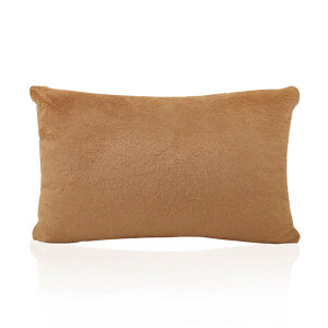 Peluş Yastık Kahve 45x45 cm - TepeHome