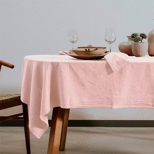 Pembe Masa Örtüsü Dikdörtgen - 200X150Cm - TepeHome