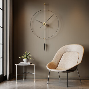 Pendulumplus90Gold Duvar Saati - TepeHome (1)