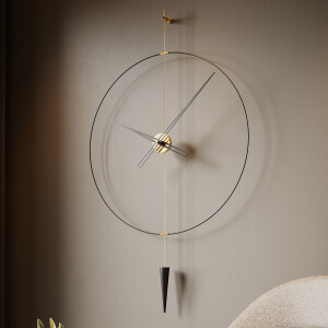 Pendulumplus90Gold Duvar Saati - TepeHome