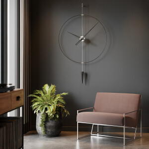 Pendulumplus90Silver Duvar Saati - TepeHome (1)