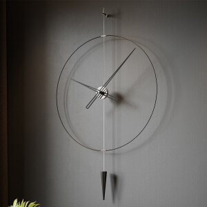 Pendulumplus90Silver Duvar Saati - TepeHome