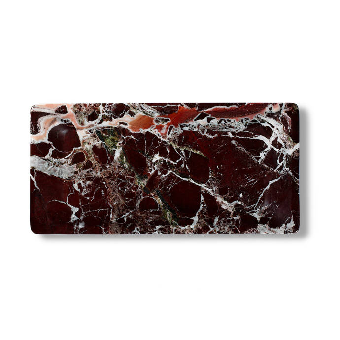 Plate Mermer Sunumluk Kırmızı - 1