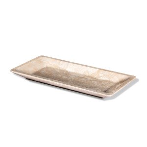 Plate Mermer Sunumluk Krem - TepeHome (1)