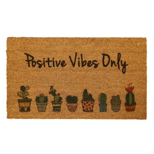 Positive Vibes Only Kapı Önü Paspası - TepeHome