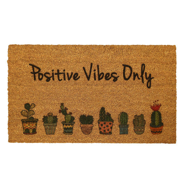 Positive Vibes Only Kapı Önü Paspası - 1