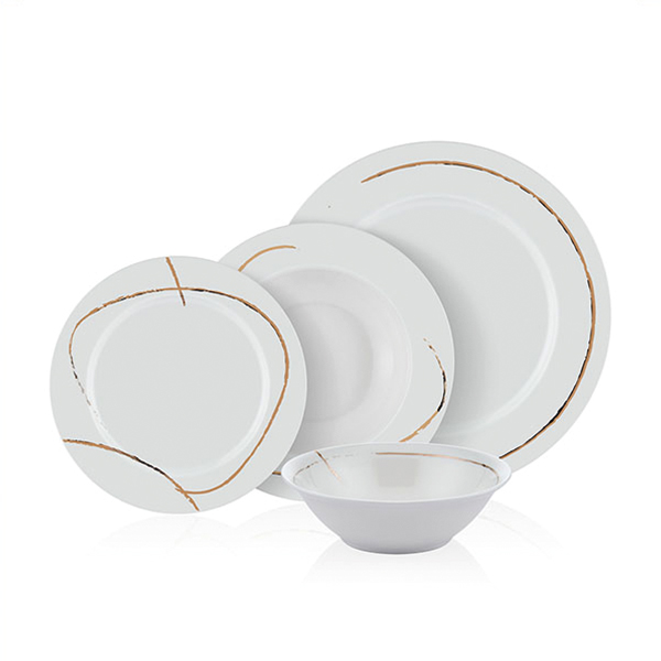 Pure 24 Parça Yemek Seti Bone Porselen - 3