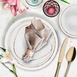 Pure 24 Parça Yemek Seti Bone Porselen - TepeHome