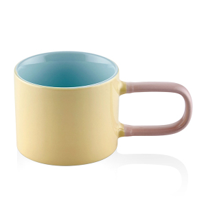 Rainbow Porselen Kupa Sarı 270 ml - TepeHome