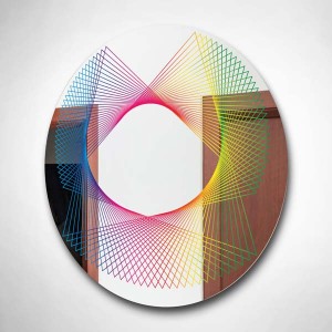 Renkli Çizgiler Modern Ayna - TepeHome (1)