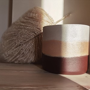 Ribbon Dekoratif Beton Saksı - TepeHome