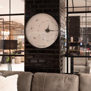 Saat Siyah 80X80 Cm - TepeHome