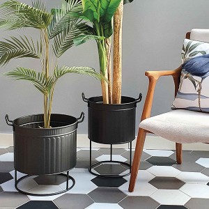 Saksı 38 x 37 Cm Siyah - TepeHome (1)