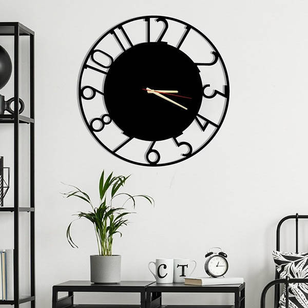 Salcedo Metal Duvar Saati 60x60 - 4