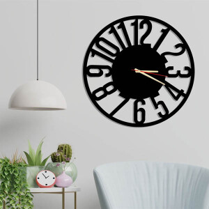 Salcedo Metal Duvar Saati 60x60 - TepeHome