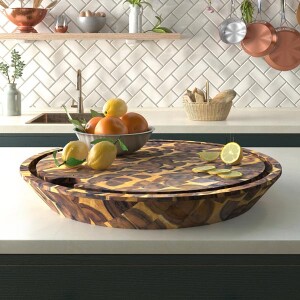 Samuraı Akasya Kesme Tahtası Golden Teak - TepeHome