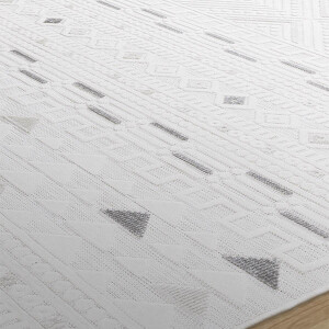 Sand Krem Antrasit Halı 65550A - 3