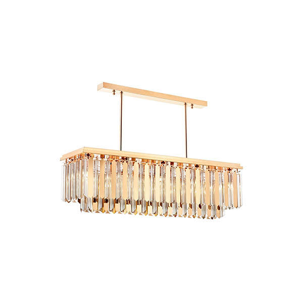 Av-4303-S30X100 Sarı Klasik Avize 100X30 - 1
