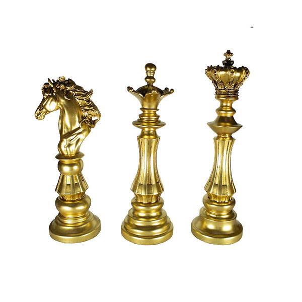 Satranç Taşları Biblo Altın 39X12 - 1