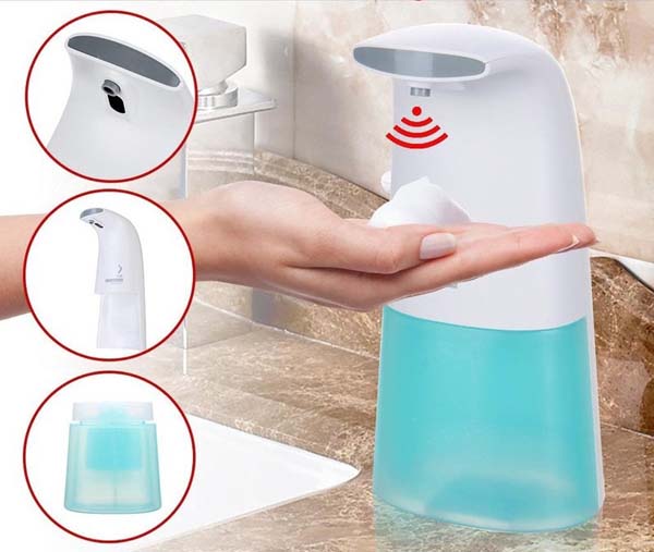 Sensorlu Usb Şarjlı Sıvı Sabunluk 300Ml - 5