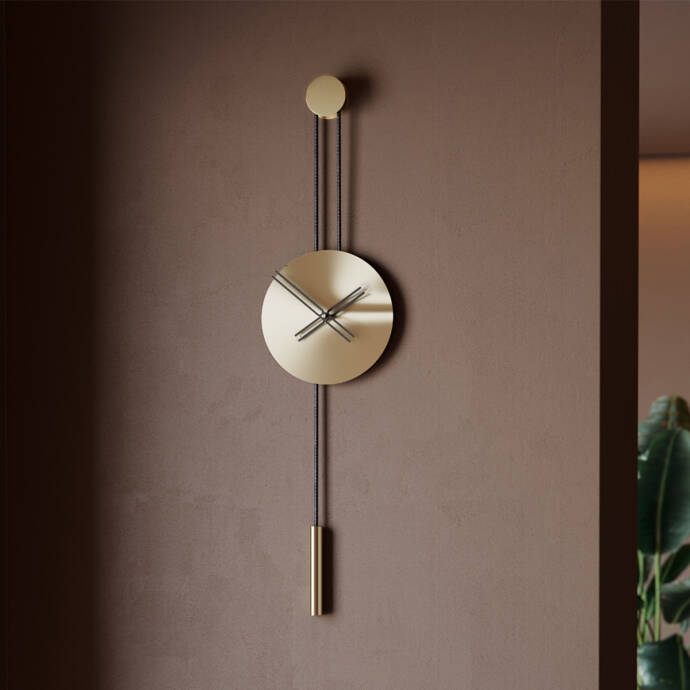 Serenity30Matgold Dekoratif Duvar Saati - 1