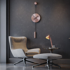 Serenity30Rosegold Duvar Saati - TepeHome (1)