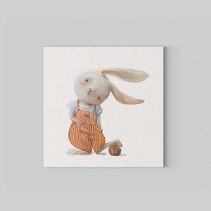 Shy Rabbit Kanvas Tablo - TepeHome