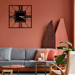 Simetrik Metal Duvar Saati - TepeHome (1)