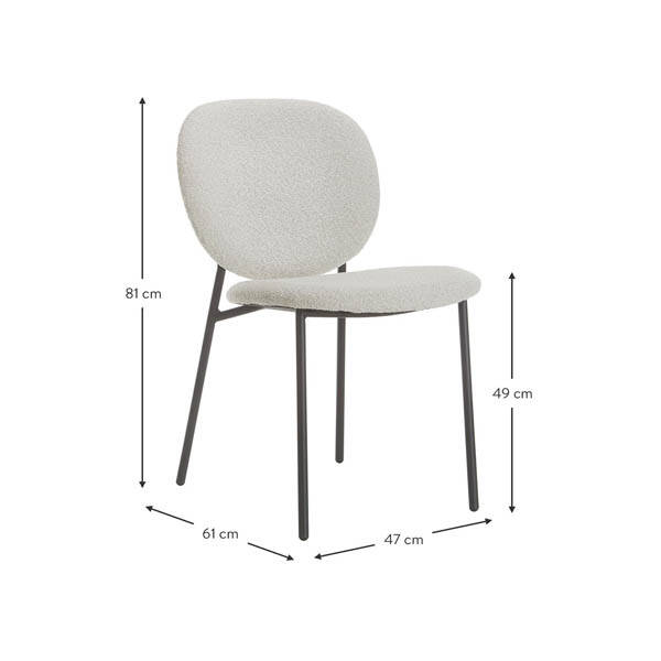 Sitka Beyaz Metal Sandalye - 7
