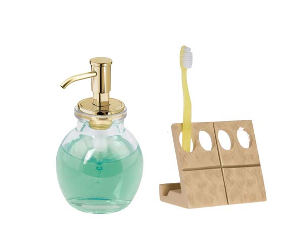 Sıvı Sabunluk,Diş Fırçalık 2Li Banyo Set - 3