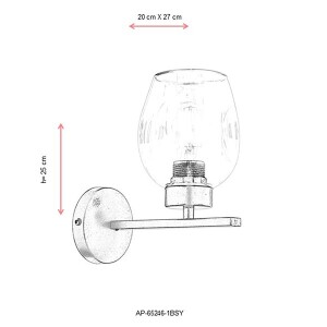 Ap-65246-1Bsy Siyah Aplik 20X27 - TepeHome (1)
