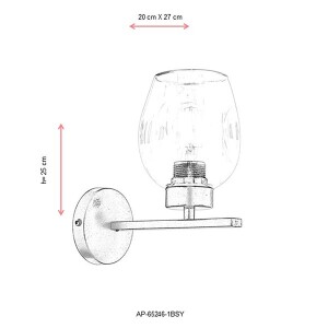 AP-65246-1BSY Siyah Aplik 20x27 - TepeHome (1)