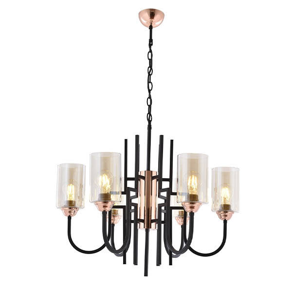 Av-4163-6Bsy Siyah Modern Avize - 1