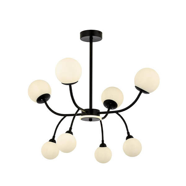 Av-1894-8Bsy Siyah Modern Avize - 1