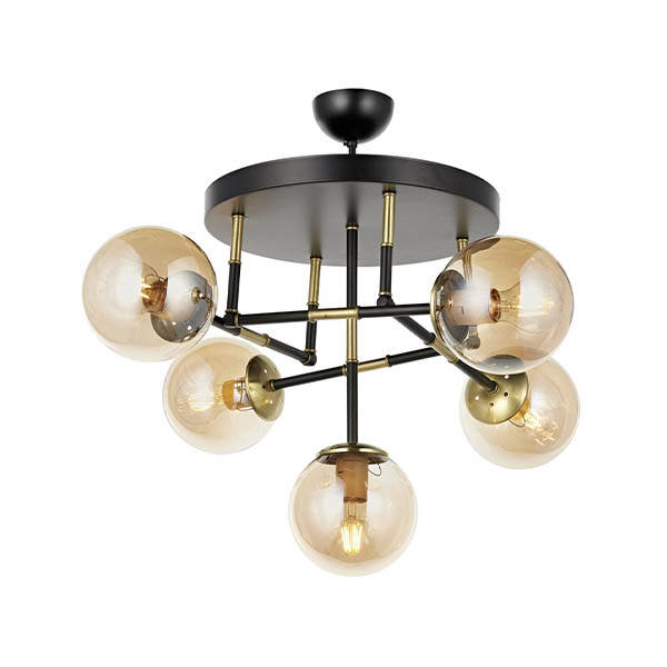 Av-4331-5T-Bsy Siyah Modern Avize - 1